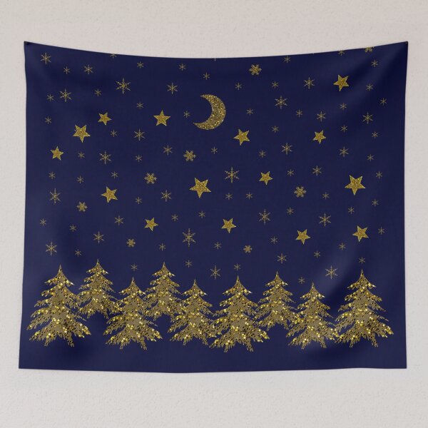 Item preview, Sparkly Christmas tree, moon, stars designed and sold by homemadecreate.