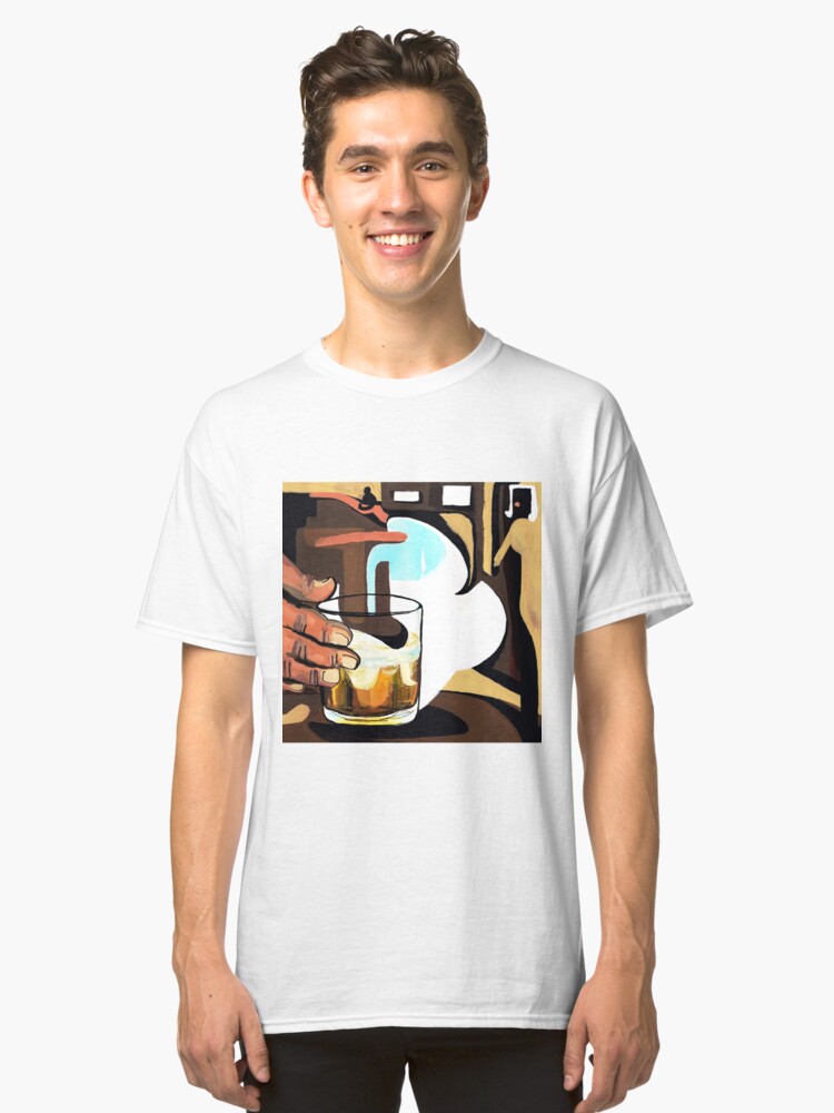 Alternate view of Beer glass illustration Classic T-Shirt