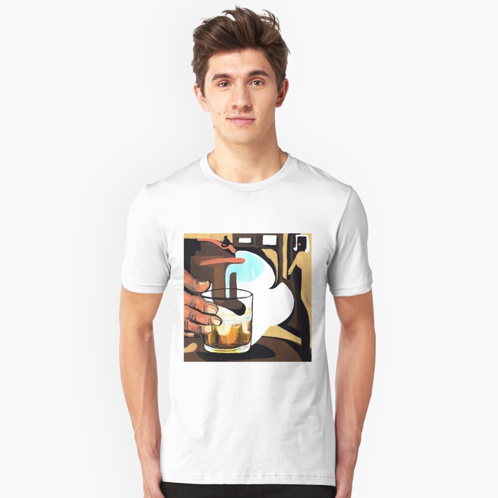 Beer glass illustration Slim Fit T-Shirt