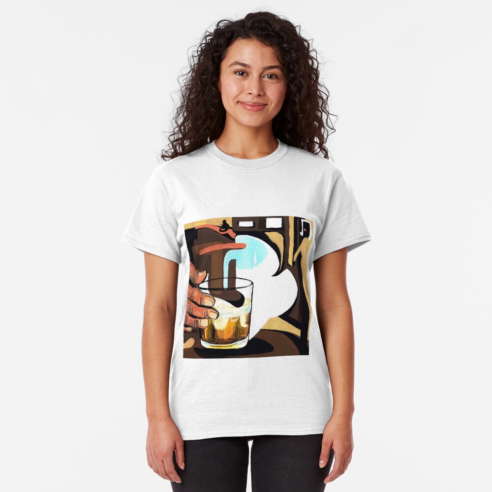 Beer glass illustration Classic T-Shirt