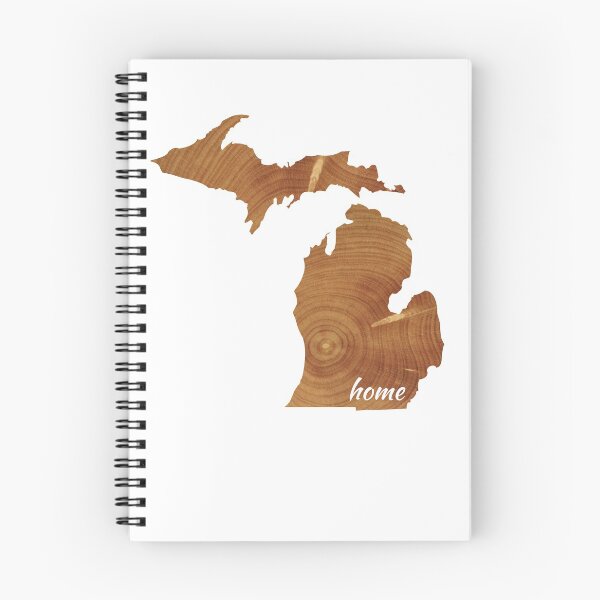 Item preview, Home in Michigan Wood Grain designed and sold by GeographerDude.