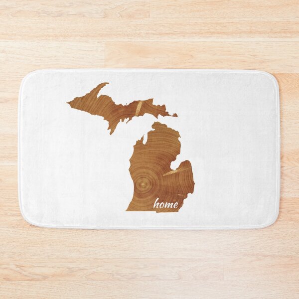 Item preview, Home in Michigan Wood Grain designed and sold by GeographerDude.