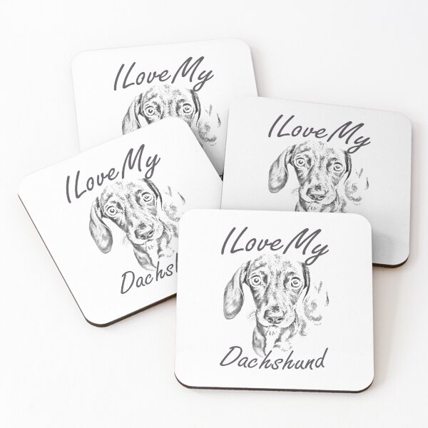 Item preview, I Love My Dachshund designed and sold by SadSacDesigns.