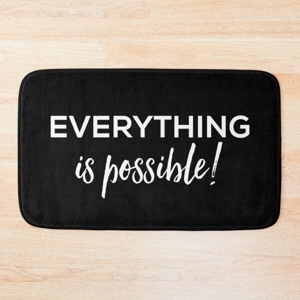 Item preview, Everything is possible white designed and sold by Jenmag.