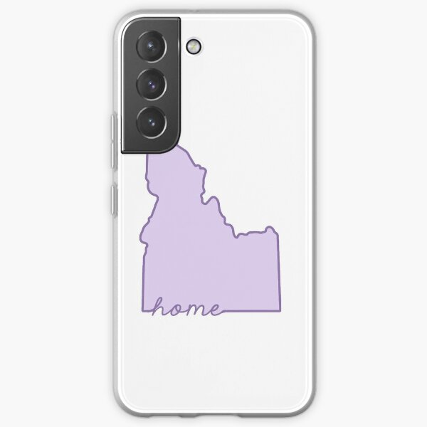 Idaho Home State Outline Purple Samsung Galaxy Soft Case