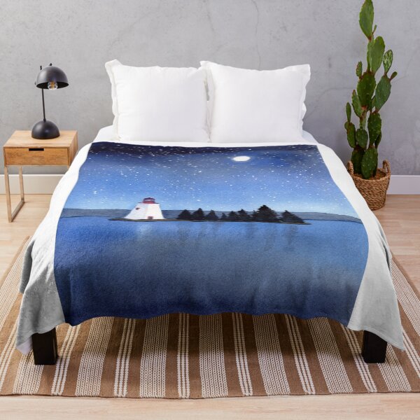 Item preview, Lighthouse under a Star Sky designed and sold by Sandra Connelly.