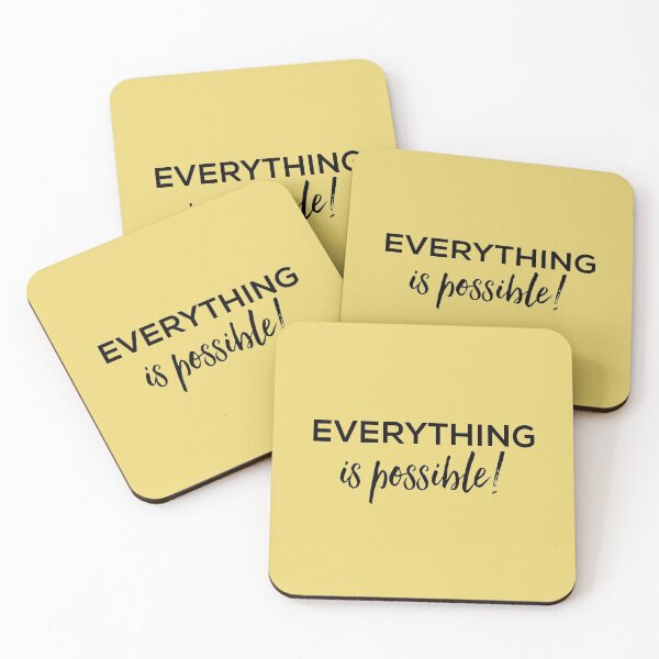 Item preview, Everything is possible yellow background designed and sold by Jenmag.
