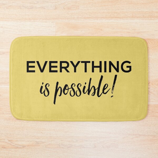 Item preview, Everything is possible yellow background designed and sold by Jenmag.