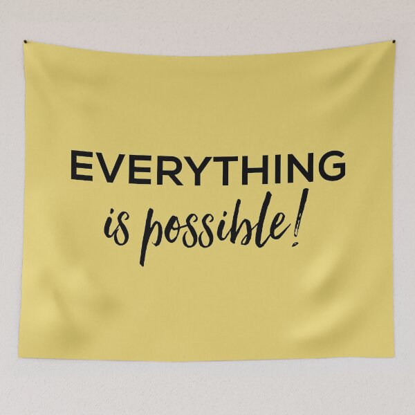 Item preview, Everything is possible yellow background designed and sold by Jenmag.
