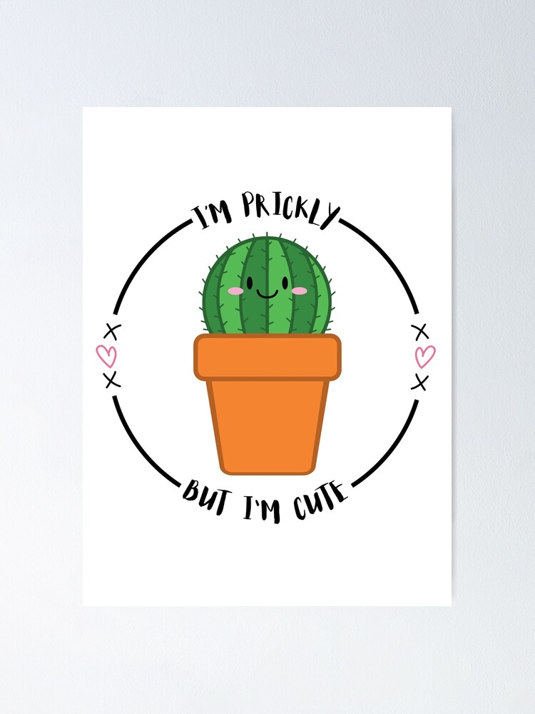 Poster Epineux Mais Mignon Blague Drole De Cactus Texte Noir Sur Blanc Par Tinyemdesigns Redbubble Poster Epineux Mais Mignon Blague Drole De Cactus Texte Noir Sur Blanc Par Tinyemdesigns Redbubble