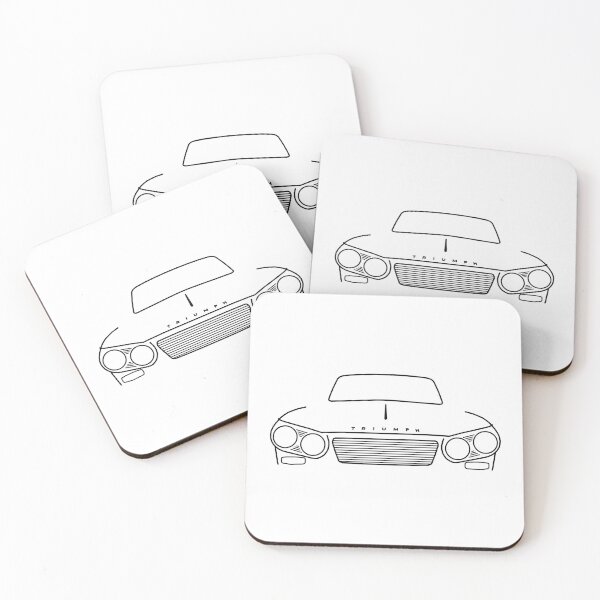 Item preview, Triumph Vitesse 1960s British classic car outline (black) designed and sold by soitwouldseem.