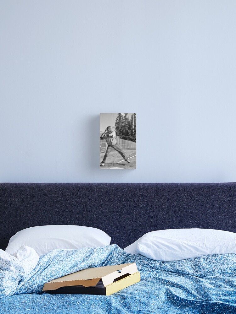 Thumbnail 2 of 3, Canvas Print, Softball 01 designed and sold by SyntaxStudio.