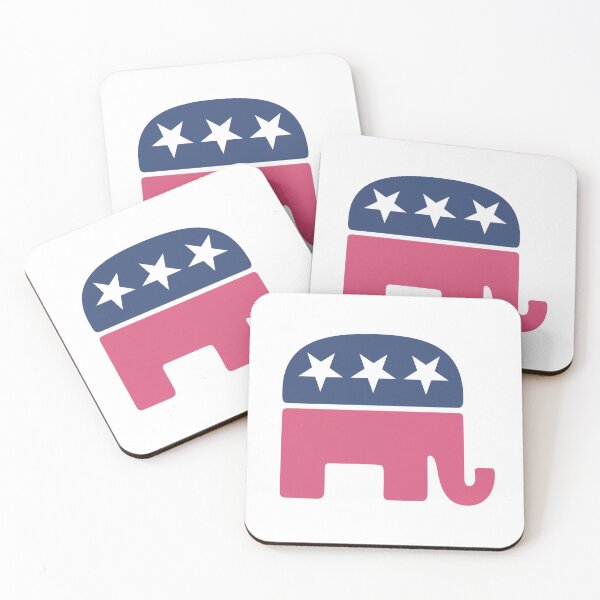 Item preview, Pink Republican Elephant designed and sold by mynameisliana.