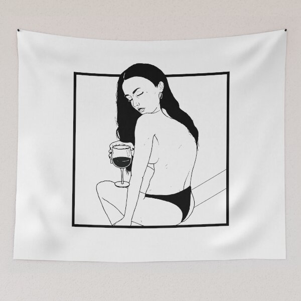 Item preview, Illustration portrait woman model back designed and sold by inker20.
