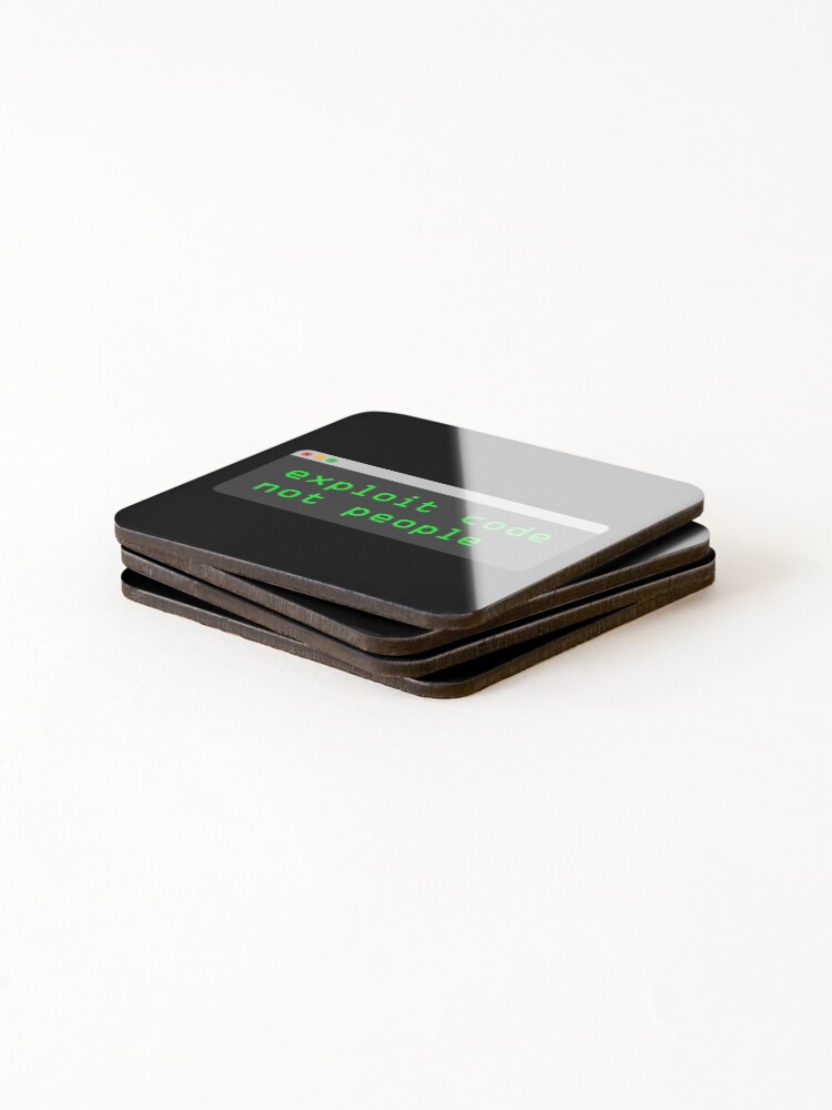 Thumbnail 4 of 5, Coasters (Set of 4), Exploit Code, Not People designed and sold by adidabu.