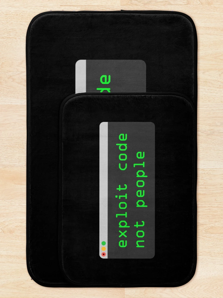 Thumbnail 5 of 6, Bath Mat, Exploit Code, Not People designed and sold by adidabu.