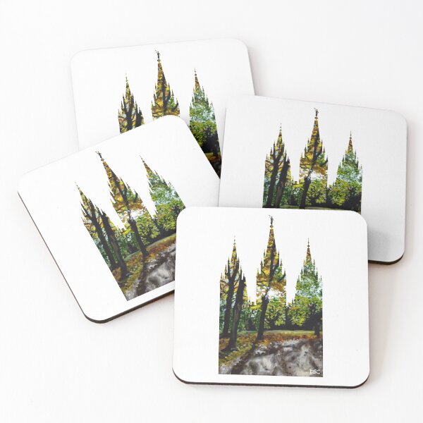 Item preview, Salt Lake LDS Temple Sun Through Trees Silhouette designed and sold by DSC Arts.