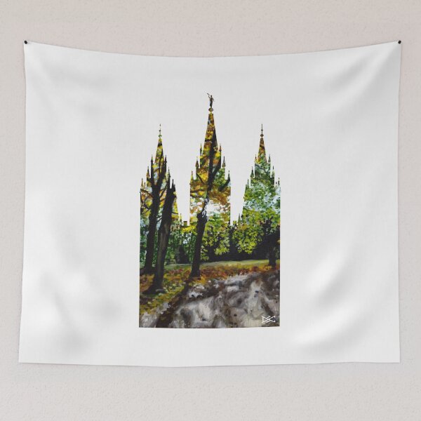 Item preview, Salt Lake LDS Temple Sun Through Trees Silhouette designed and sold by DSC Arts.