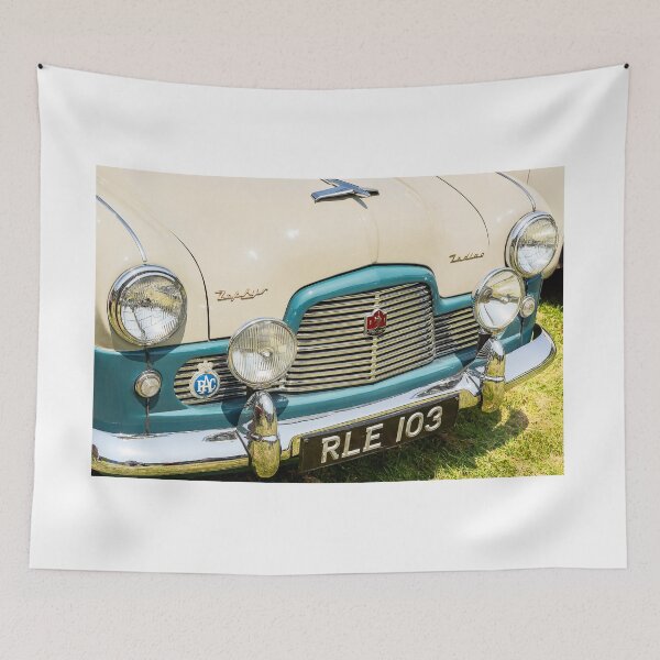 Item preview, An image of the front of a 1950's Ford Zephyr Zodiac on display at a car show designed and sold by Graham Cornall.