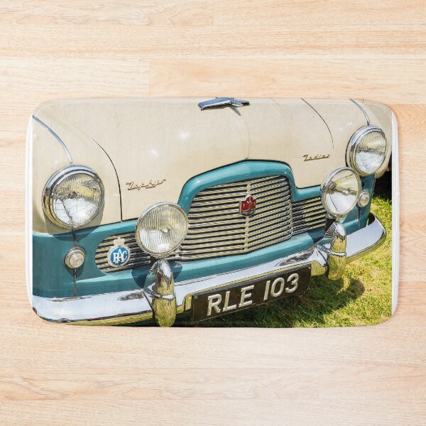 Item preview, An image of the front of a 1950's Ford Zephyr Zodiac on display at a car show designed and sold by Graham Cornall.