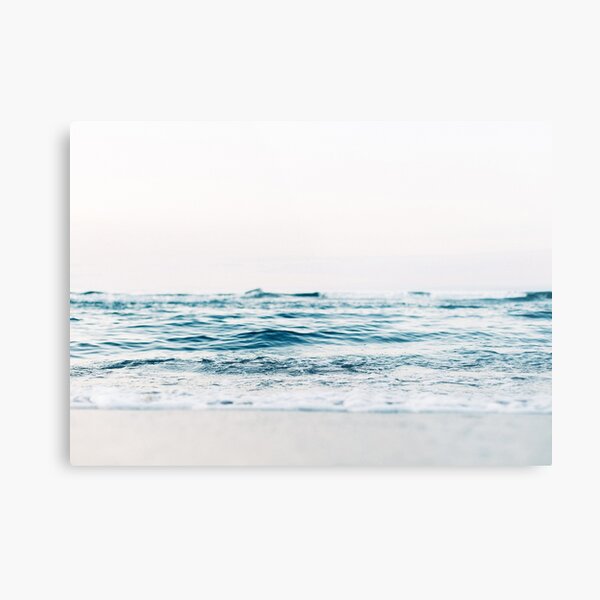 Ocean Surf Strand Wandkunst Moderne Minimalistische Einrichtung Metallbild Von Moderntrend Redbubble