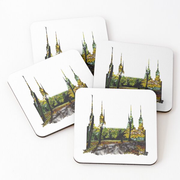 Item preview, Washington DC LDS Temple Sun Through Trees Silhouette designed and sold by DSC Arts.