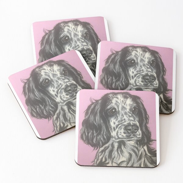 Item preview, Black and white Cocker Spaniel designed and sold by Merlinsmates.