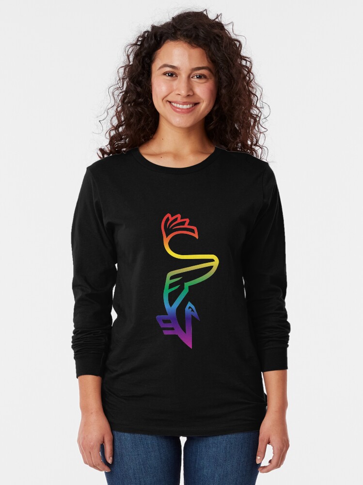 Alternate view of Rainbow Vanwizle Berd Long Sleeve T-Shirt