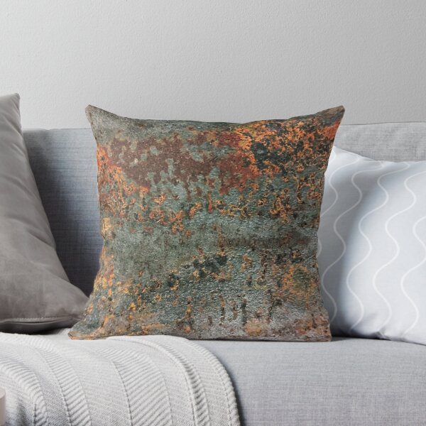 Gray and rust discount pillows