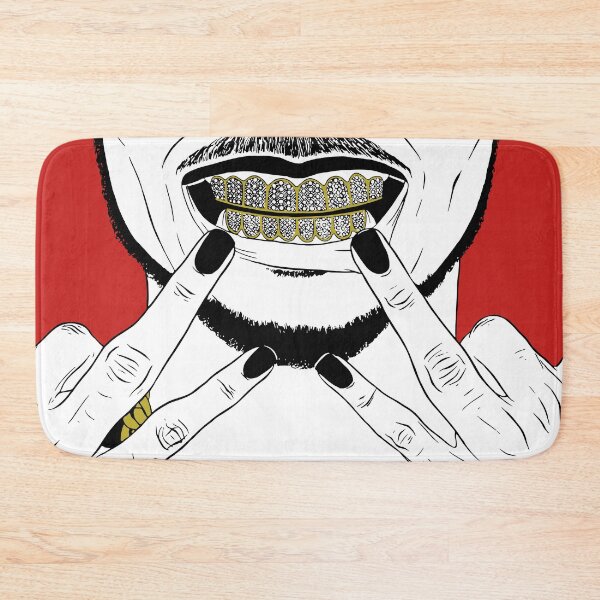 Item preview, Illustration Trap Life, grillz of diamonds and gold designed and sold by inker20.