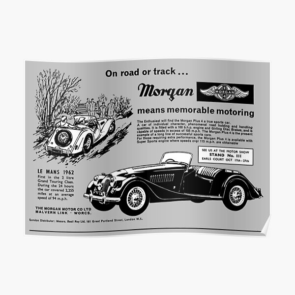 *Premium MORGAN Car Logo Metal Sign Hand Finished Vintage Car Wall Art british