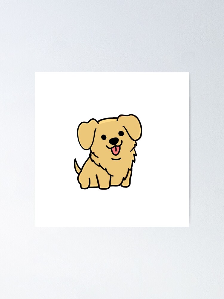 GOLDEN RETRIEVER GLOSSY POSTER PICTURE BANNER PRINT PHOTO puppies cute dog 7023 