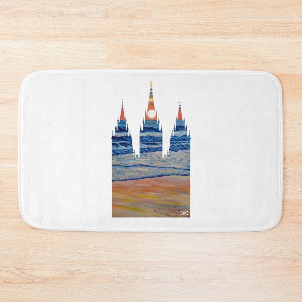 Item preview, Salt Lake LDS Temple Sunset Beach Silhouette designed and sold by DSC Arts.