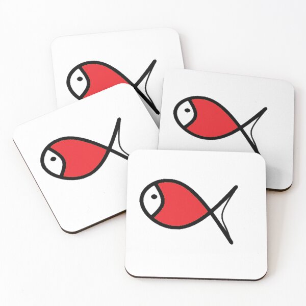 Artikelvorschau, roter Fisch entworfen und verkauft von AtelierAdriana.