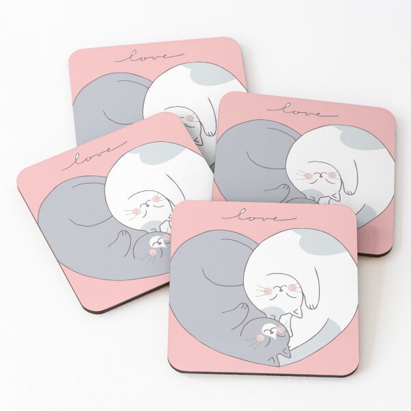 Item preview, Cute Cats Valentines Day Couple  designed and sold by shop4fun.