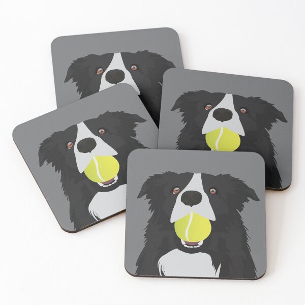Item preview, Border Collie with a Tennis Ball designed and sold by KCPetPortraits.