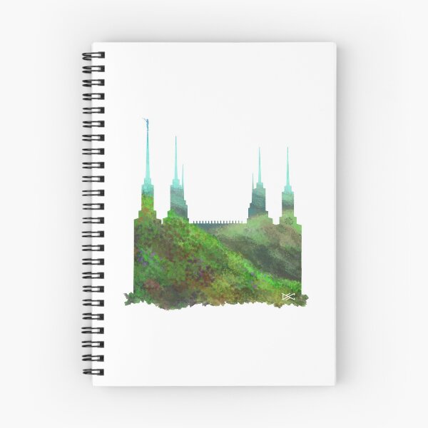 Artikelvorschau, Tempel-Sommer-Hügel-Schattenbild des Washington DC-LDS entworfen und verkauft von DSC Arts.