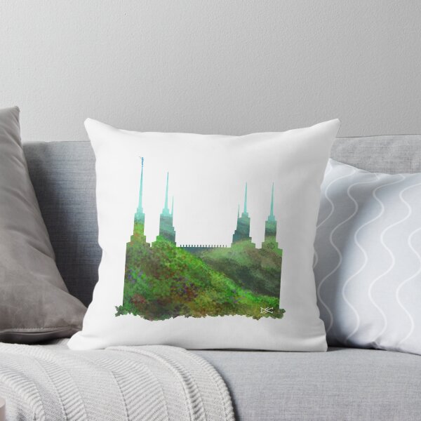 Artikelvorschau, Tempel-Sommer-Hügel-Schattenbild des Washington DC-LDS entworfen und verkauft von DSC Arts.