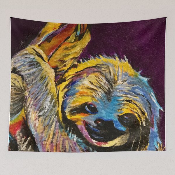 Item preview, Slow Hands Sloth Painting designed and sold by Marieshellyart.