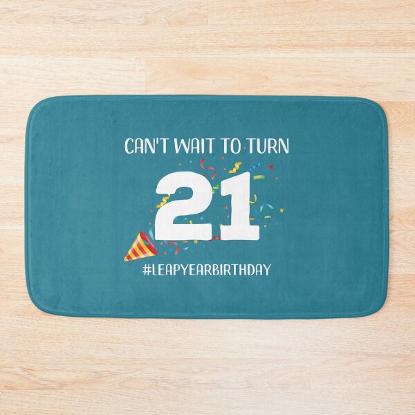 Item preview, Funny Leap Year 84th Birthday Leapling Can't Wait to Turn 21 print designed and sold by doodabobs.