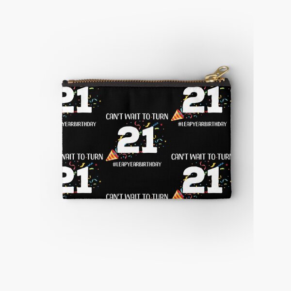 Item preview, Funny Leap Year 84th Birthday Leapling Can't Wait to Turn 21 print designed and sold by doodabobs.