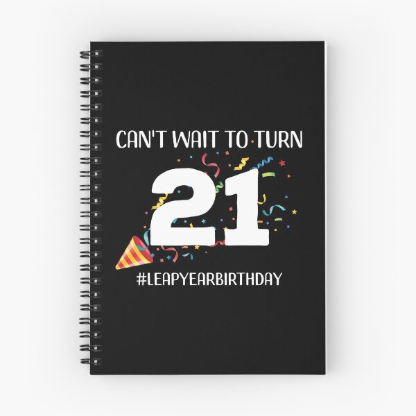 Item preview, Funny Leap Year 84th Birthday Leapling Can't Wait to Turn 21 print designed and sold by doodabobs.