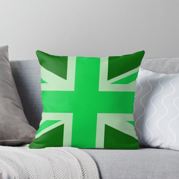 Item preview, Green Union Jack designed and sold by Logo-A-GoGo.