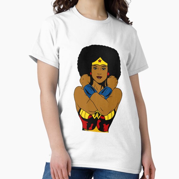 Item preview, Strong Black Superhero Woman Afro Melanin  designed and sold by dukito.