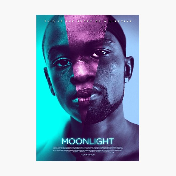 moonlight movie poster Photographic Print