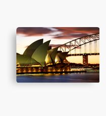 Sydney Icons Closeup Canvas Print