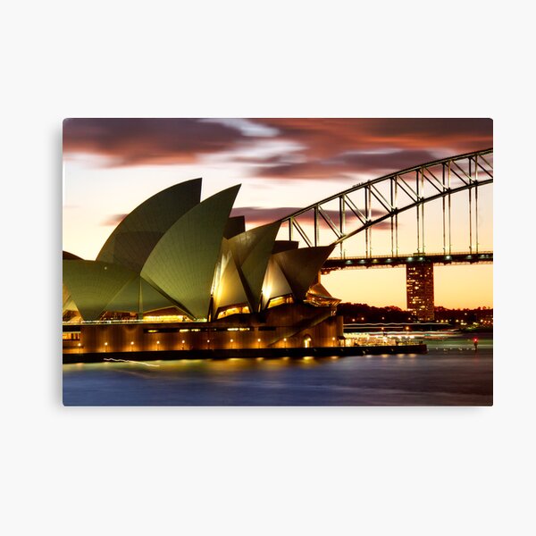 Sydney Icons Closeup Canvas Print