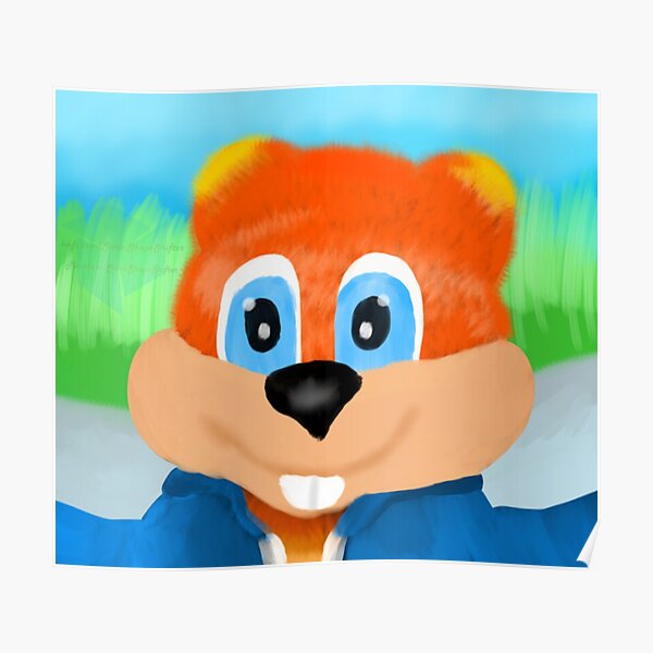 Conkers Bad Fur Day Posters Redbubble