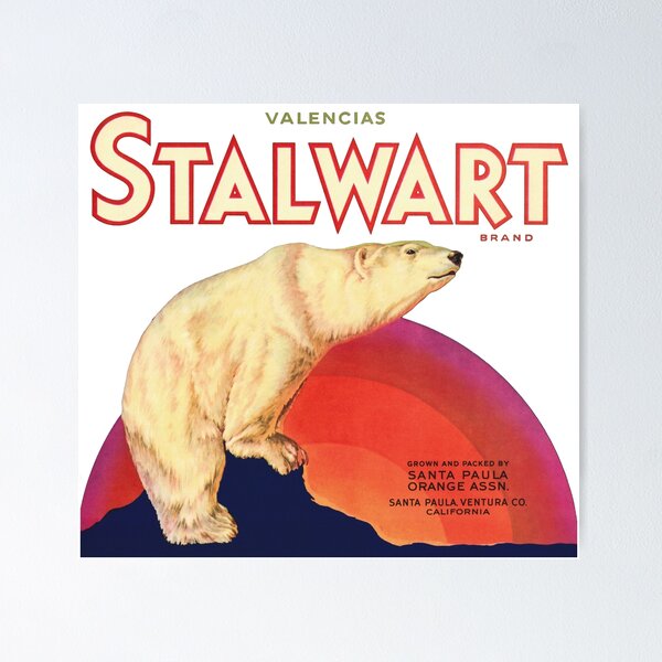 Item preview, Vintage Stalwart Brand Label Reproduction designed and sold by vintagerepros.