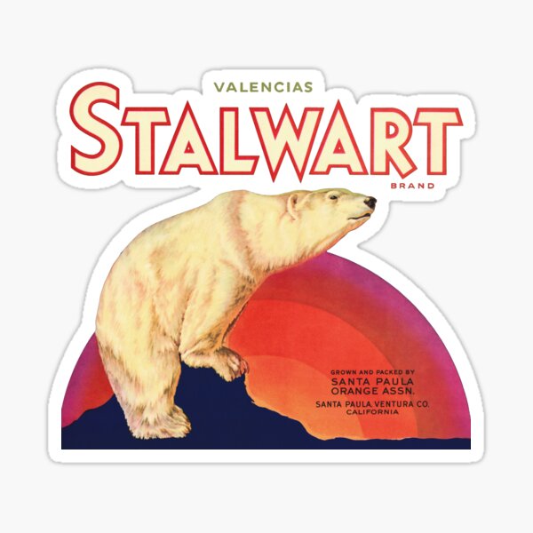 "Vintage Stalwart Brand Label Reproduction" Sticker by vintagerepros